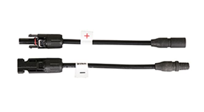 Hovedbilde Overgangskabel MC4 (hann) til MC3 (hunn) - 15cm