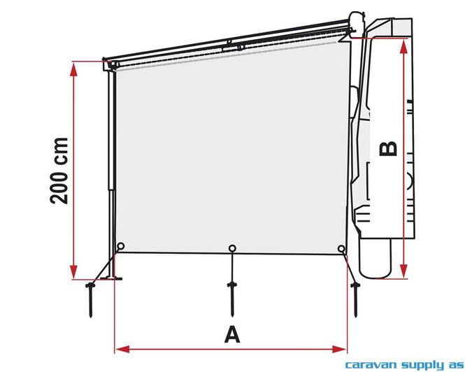Hovedbilde Sidevegg Sun View Side Caravanstore XL