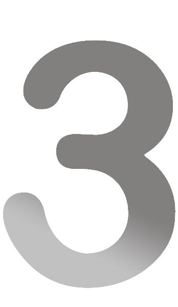 Husnummer Rustfritt stål