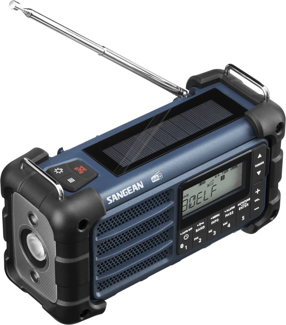 DAB solcelleradio Sangean MMR-99 Blå, Blåtann