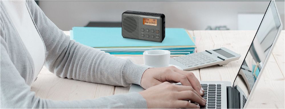 DAB lommeradio Sangean DPR-64 Pocket 640 Svart