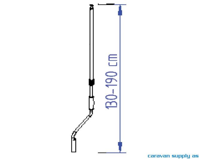 Hovedbilde Sveiv til Omnistor markise lang 130-190cm ...
