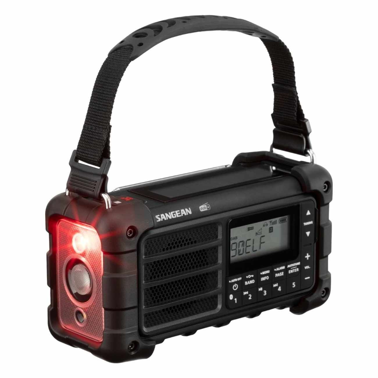  DAB solcelleradio Sangean MMR-99 Svart, Blåtann