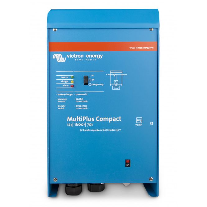 Hovedbilde VICTRON MultiPlus C12/1200/50 kombi inverter og ...