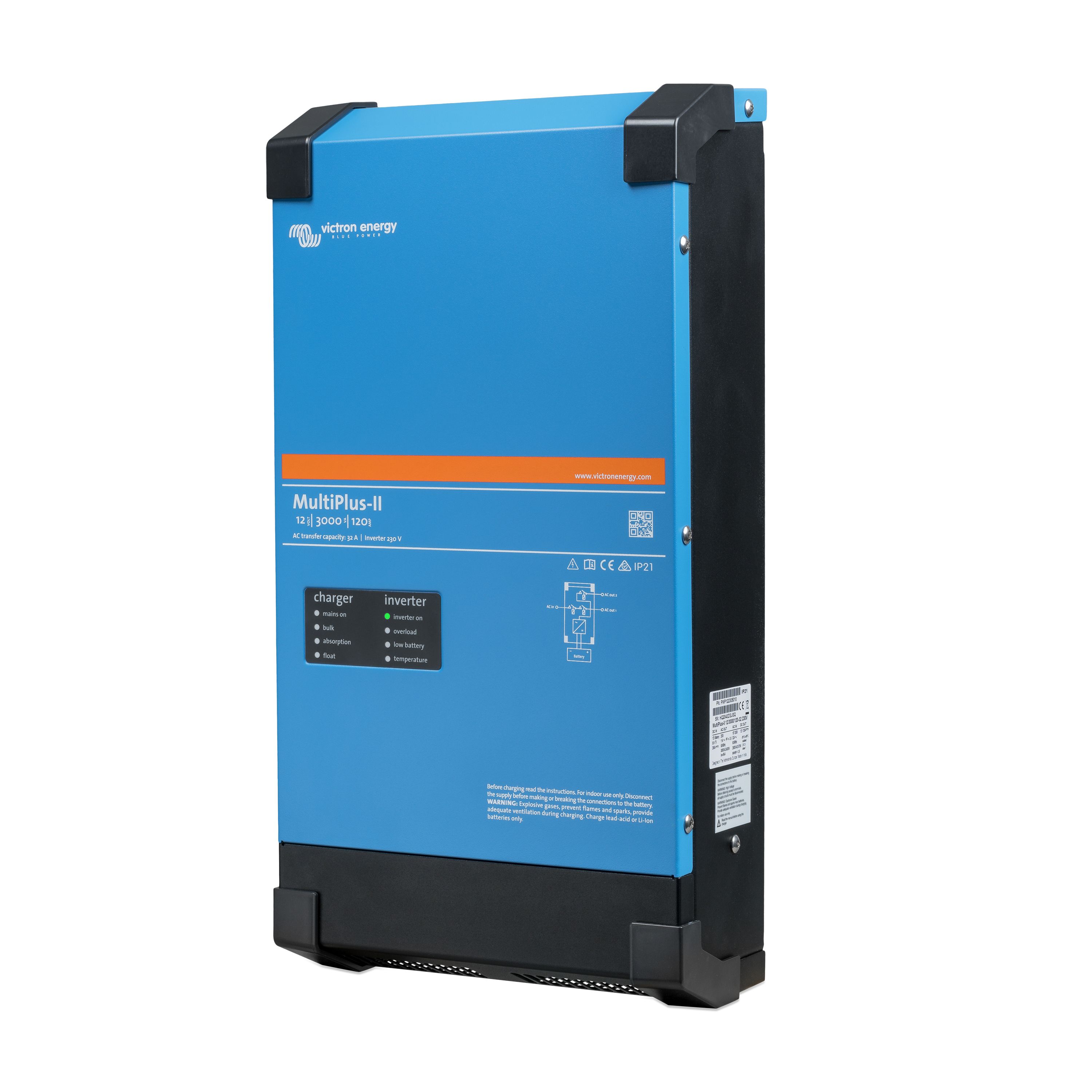 Inverter/lader Victron MultiPlus-II 12/3000/120-32 230V